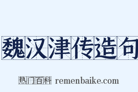 魏汉津传造句是什么意思的图片